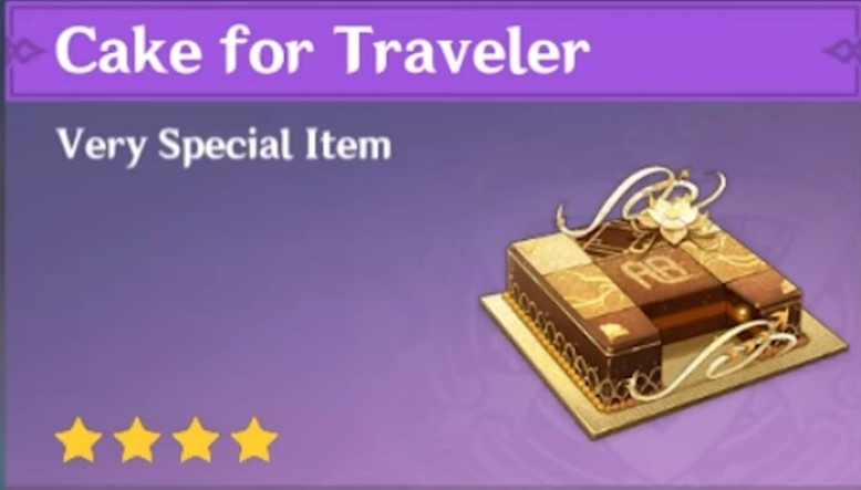 cake for traveler