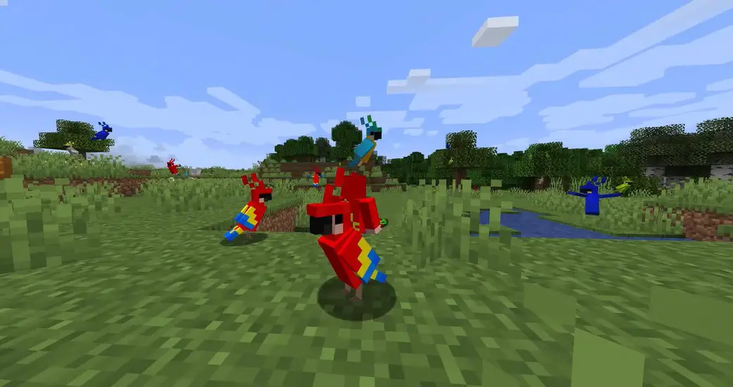 minecraft how to get parrot off your shoulder