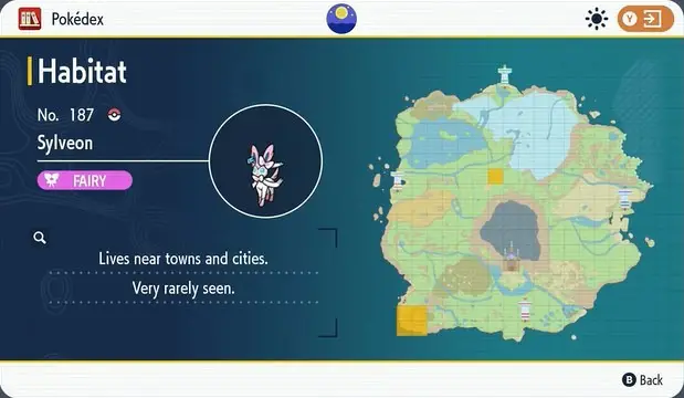 pokemon scarlet violet eevee evolutions sylveon location